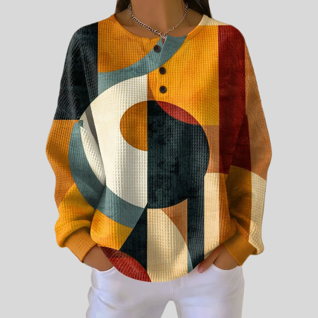 Geometric Mosaic Sweatshirt