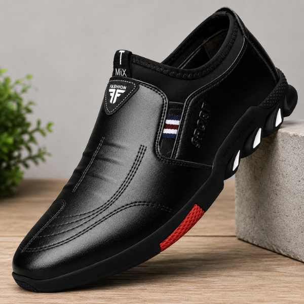 Elegant men's shoe Whiteh non-slip sole