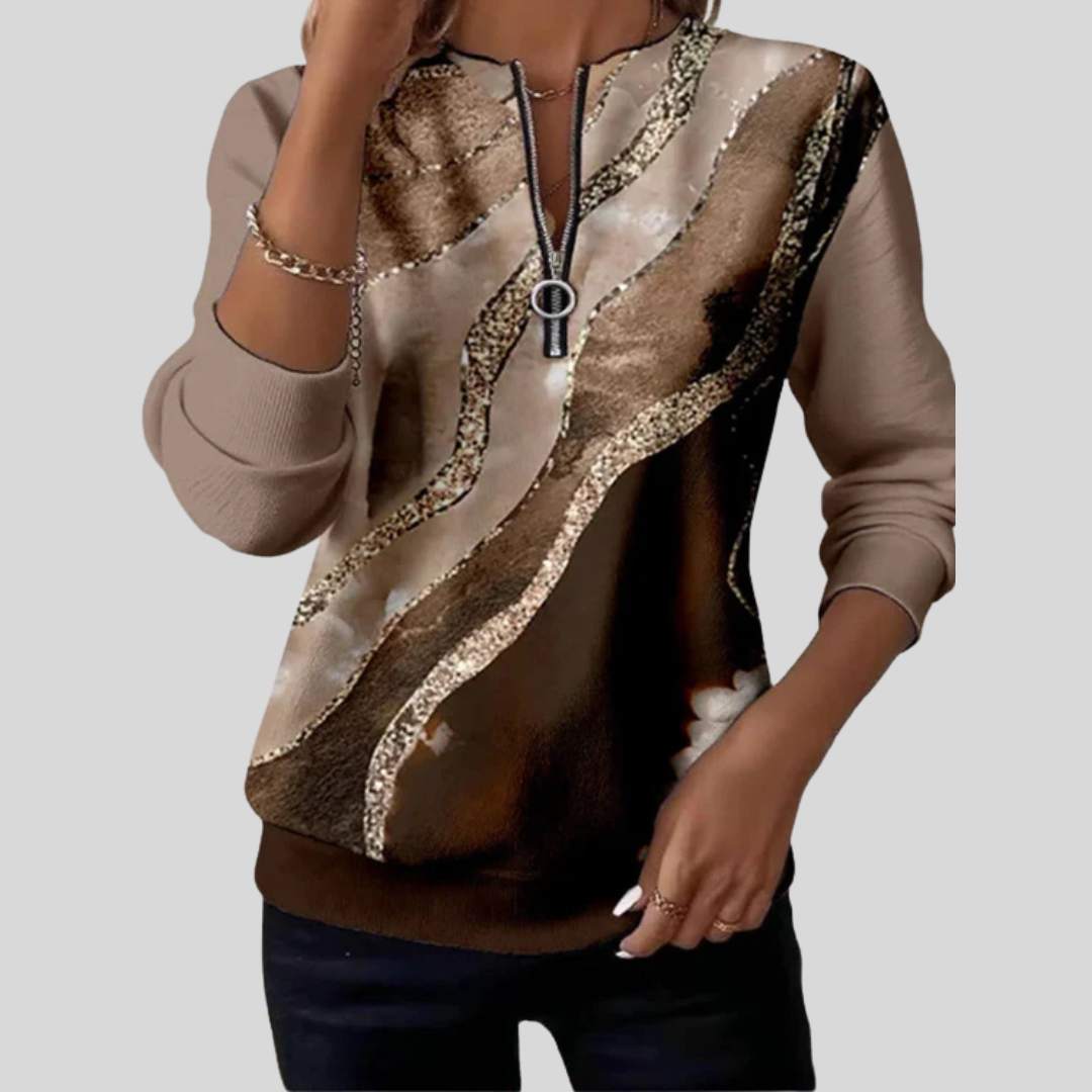 Bronze Printed Sweatshirt