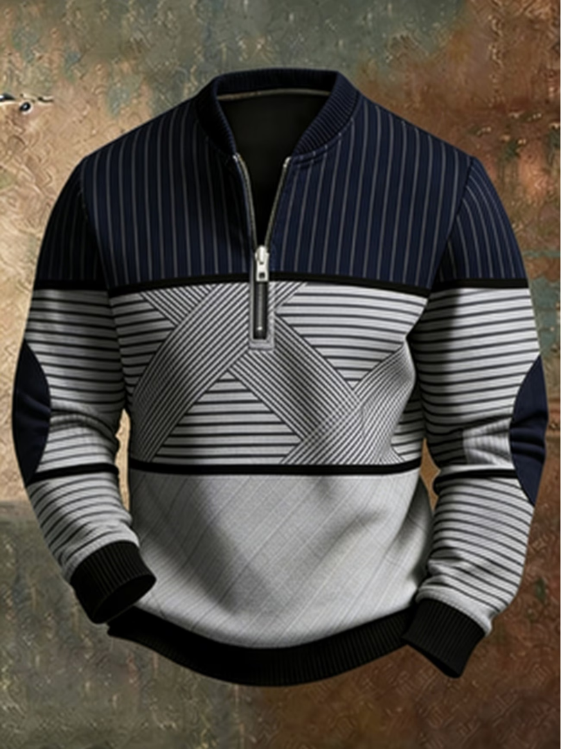 Viktor | Stylish Men's Sweater with Half Zip