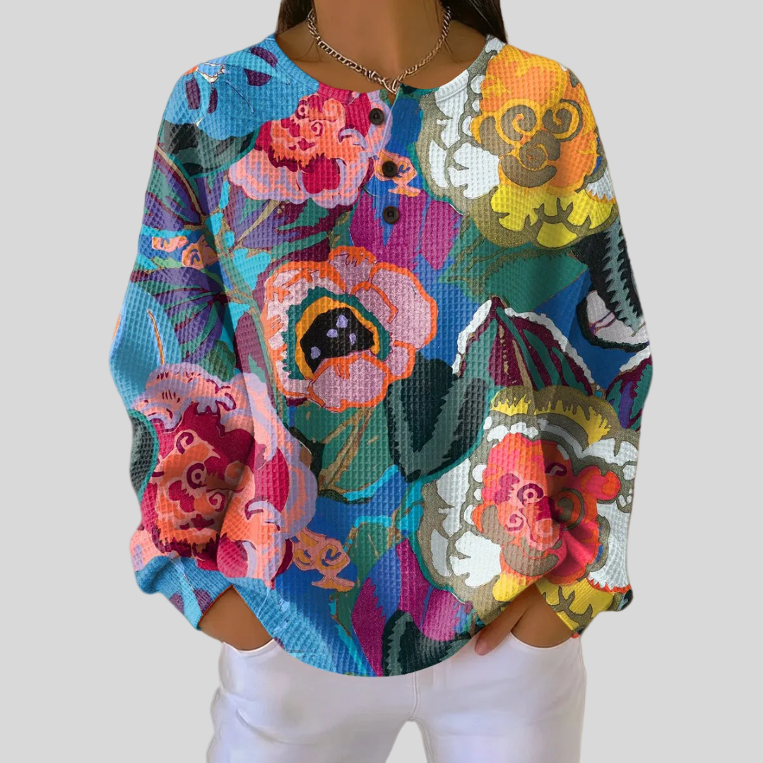 Sweat Fleuri Tropical