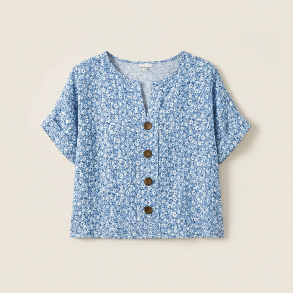 ELEGANTE CAMICETTA FLOREALE DA DONNA
