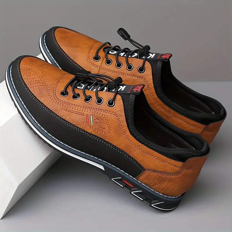 Comfortable leather slip-on shoes
