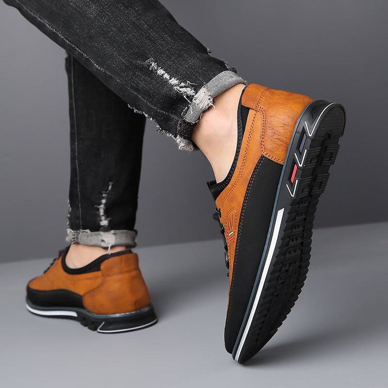 Comfortable leather slip-on shoes