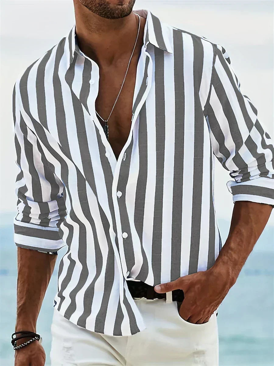 Leblanc™ | Camicia a righe estiva leggera