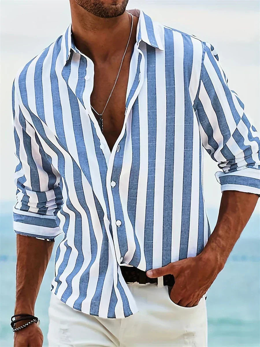 Leblanc™ | Camicia a righe estiva leggera