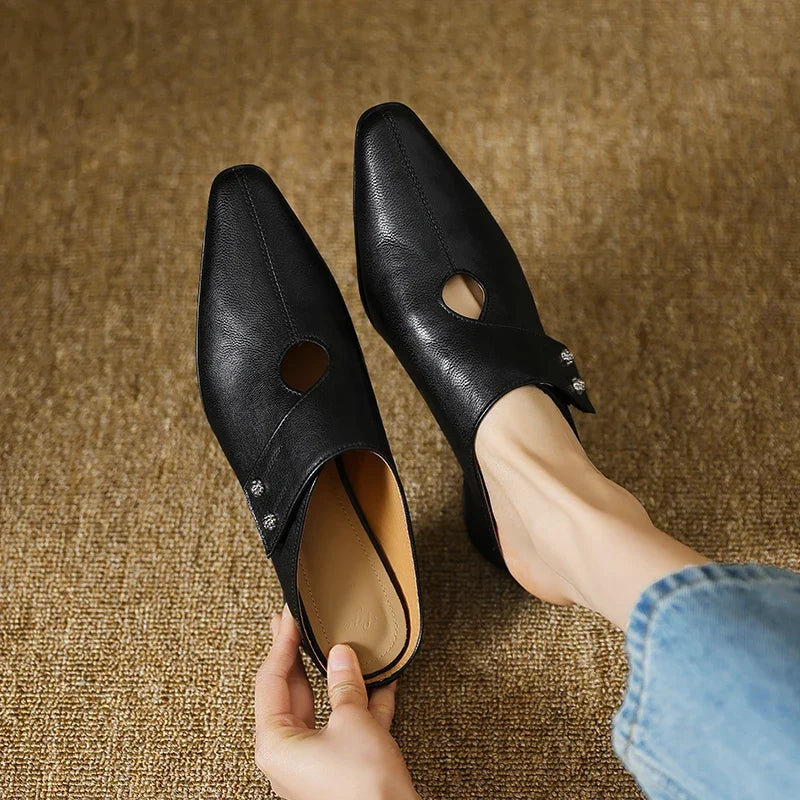 Olga | Leather Mules