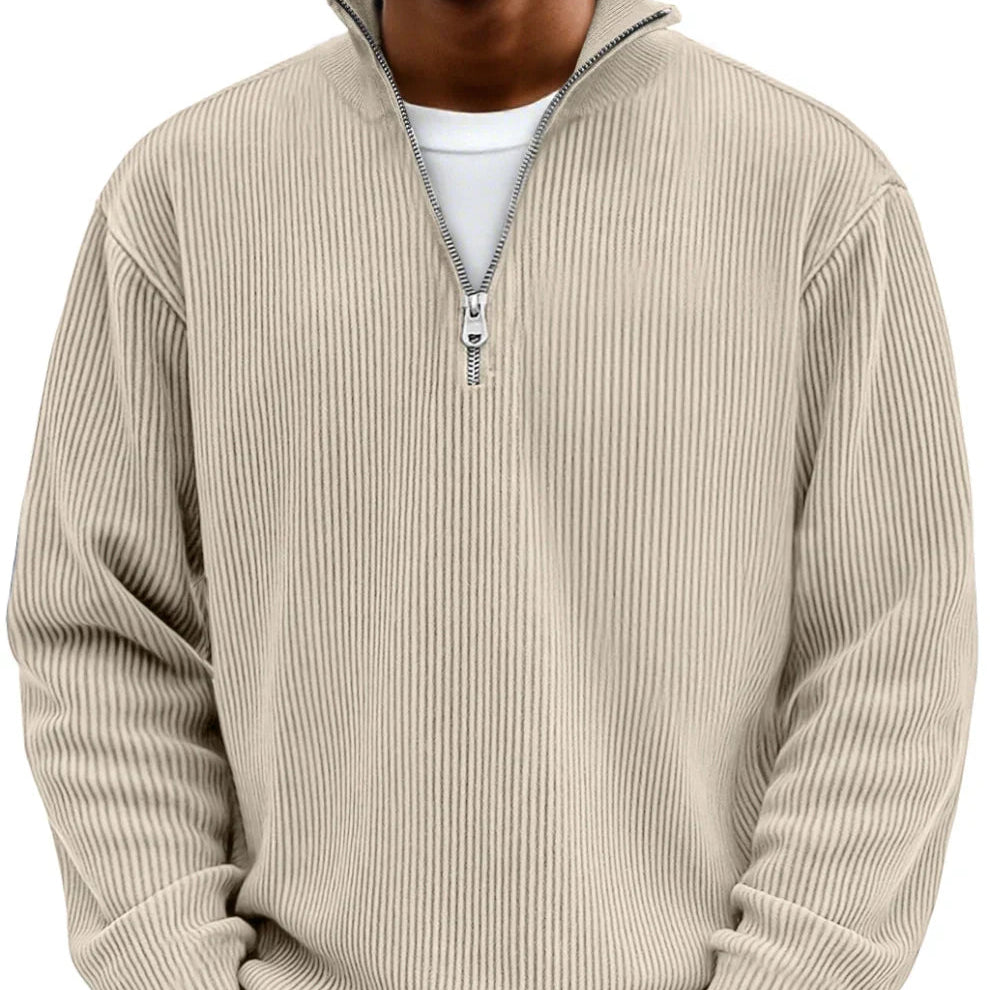 Jan | long-sleeved half-zip sweater
