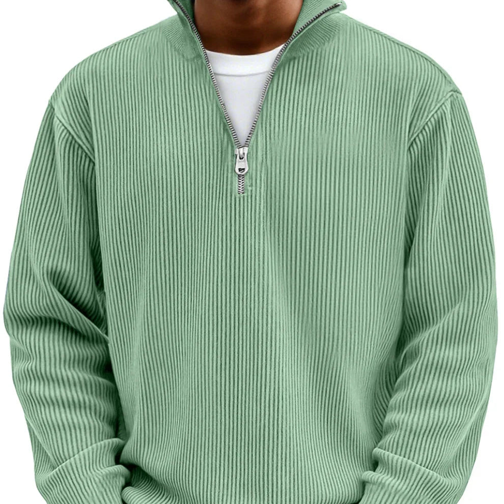Jan | long-sleeved half-zip sweater