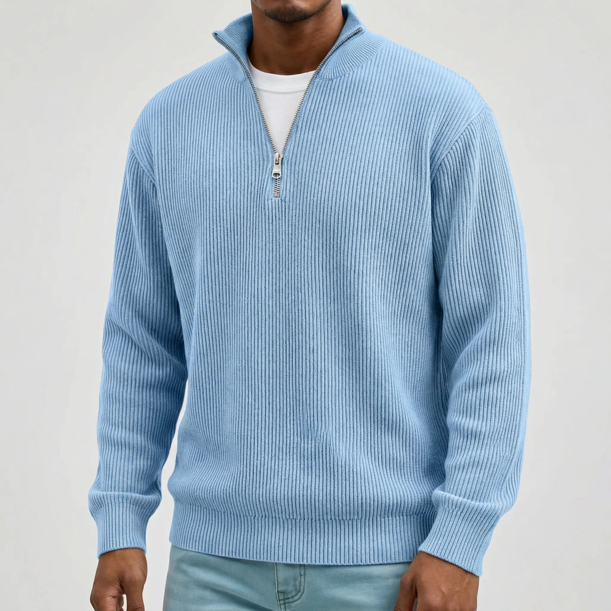 Jan | long-sleeved half-zip sweater
