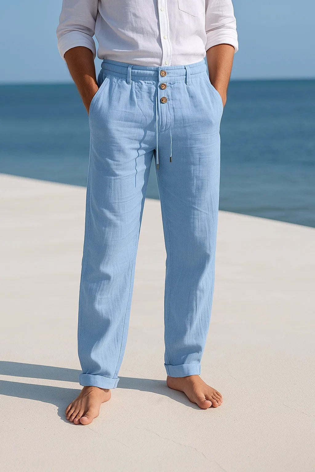 MATTEO | PANTALONI ESTIVI IN LINO LEGGERO