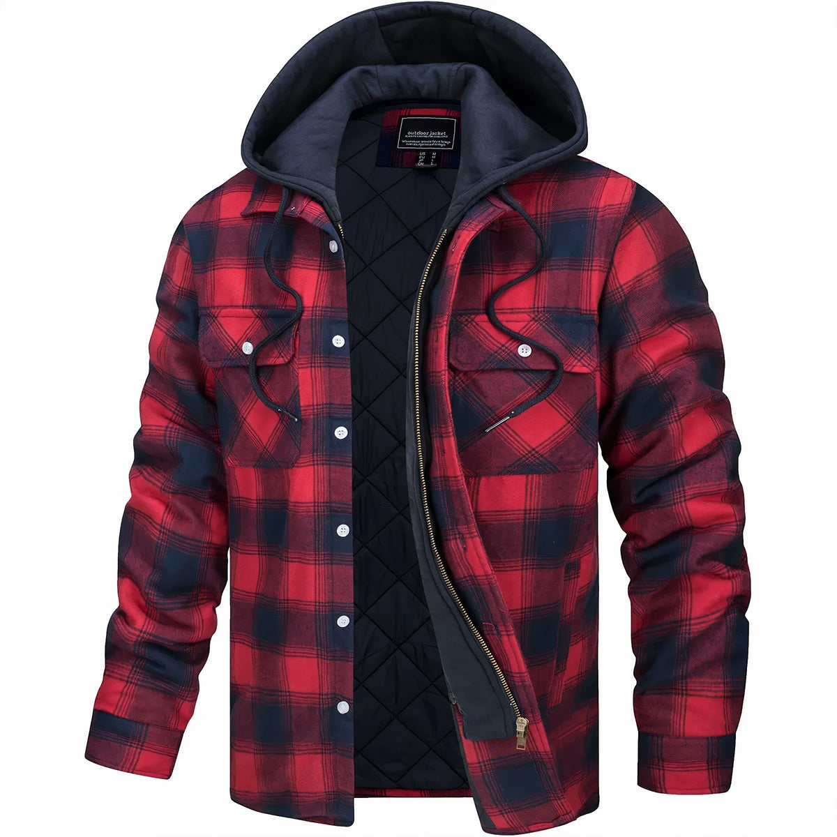 Kevin | Checked jacket with zipper