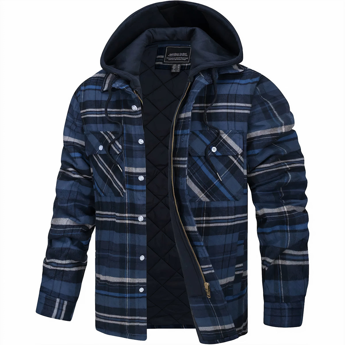 Kevin | Checked jacket with zipper
