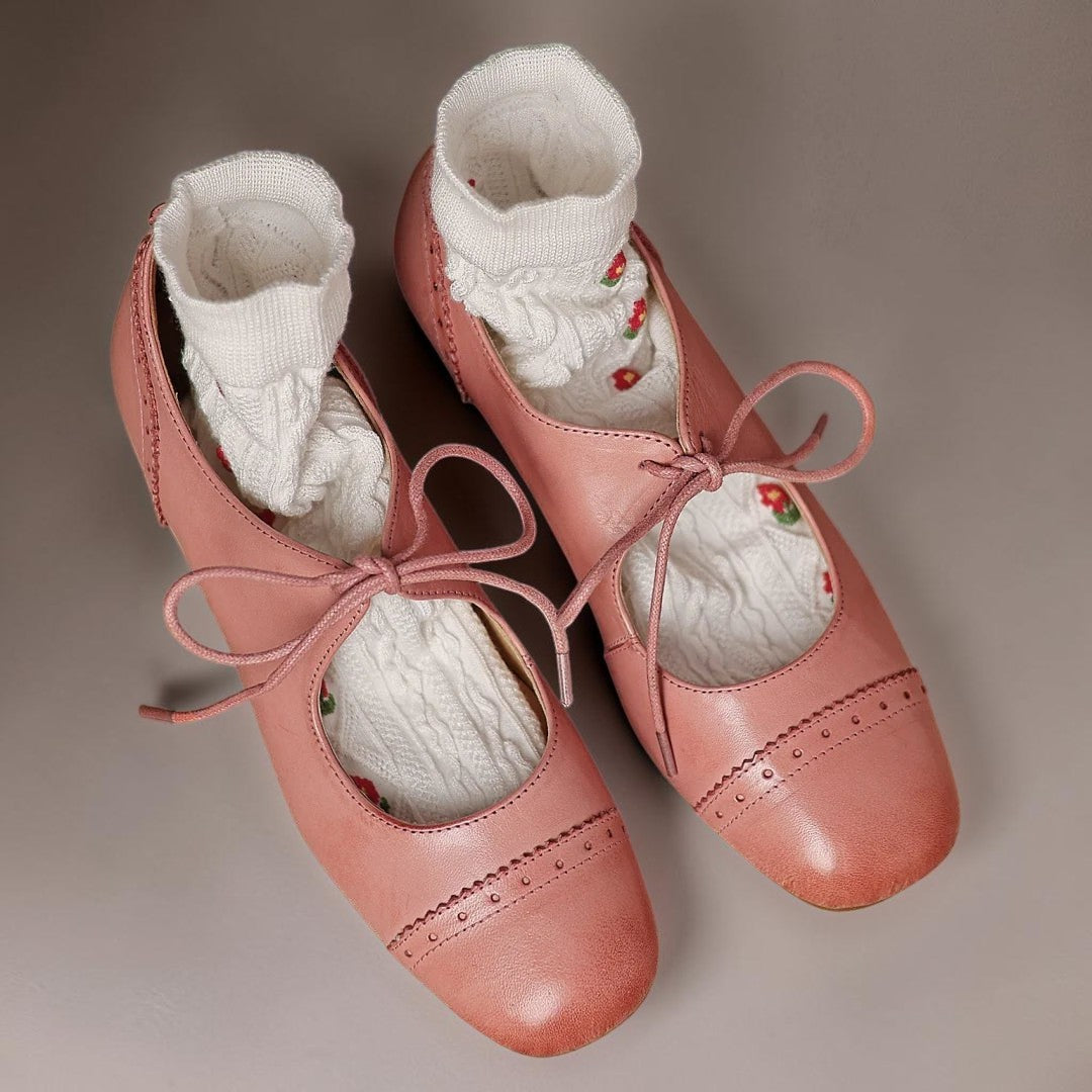 Amélie handcrafted leather derby