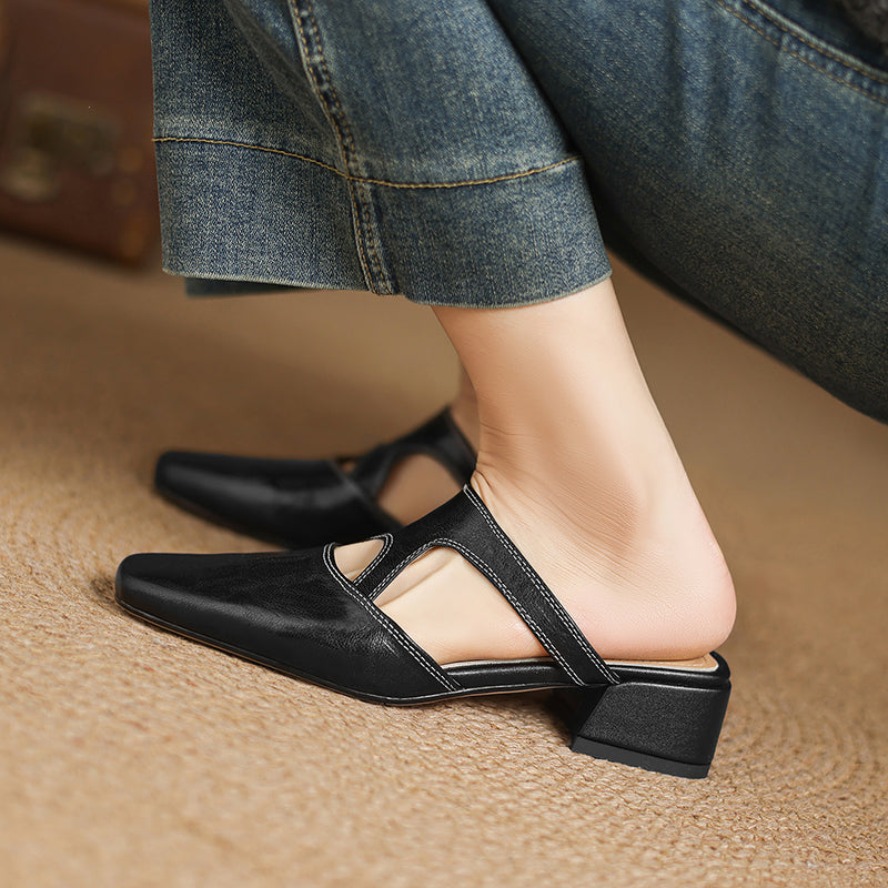 Dessa |  Leather Mules