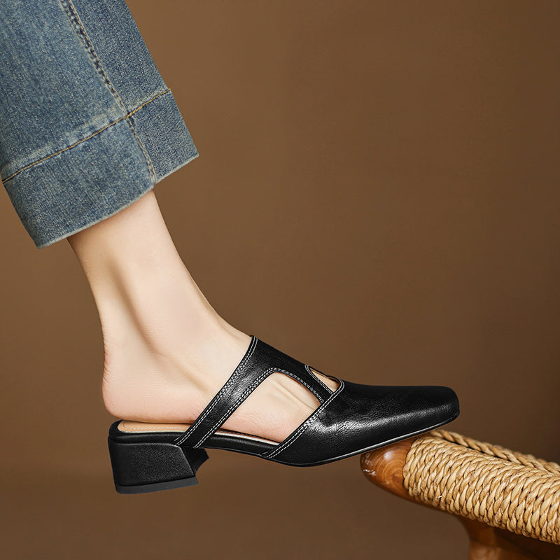 Dessa |  Leather Mules