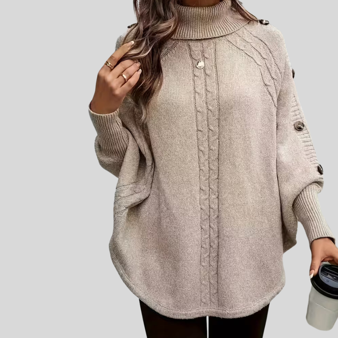 Apricot Cable Knit Sweater