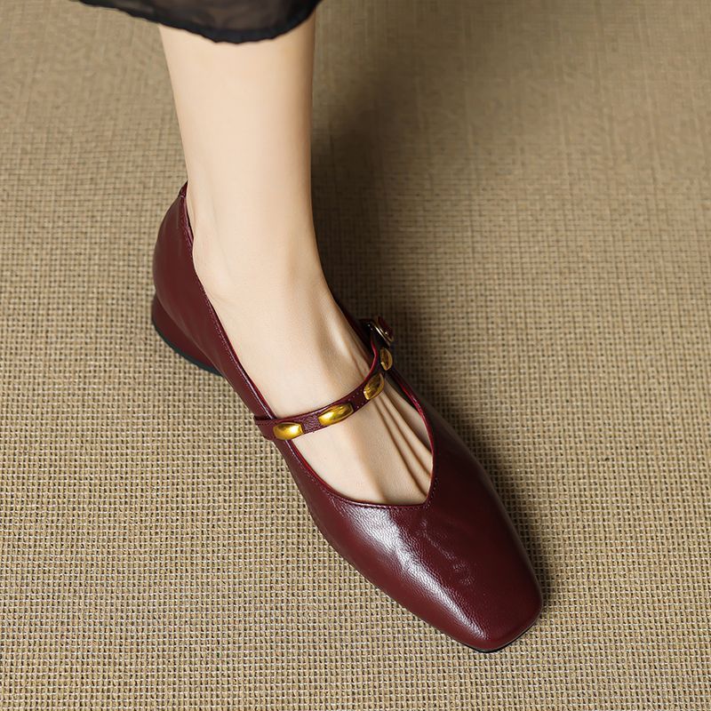 Zyra |  Leather Flats