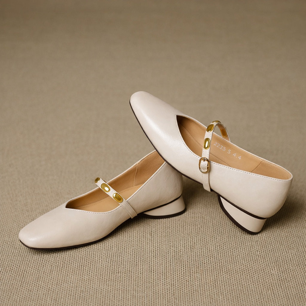 Zyra |  Leather Flats