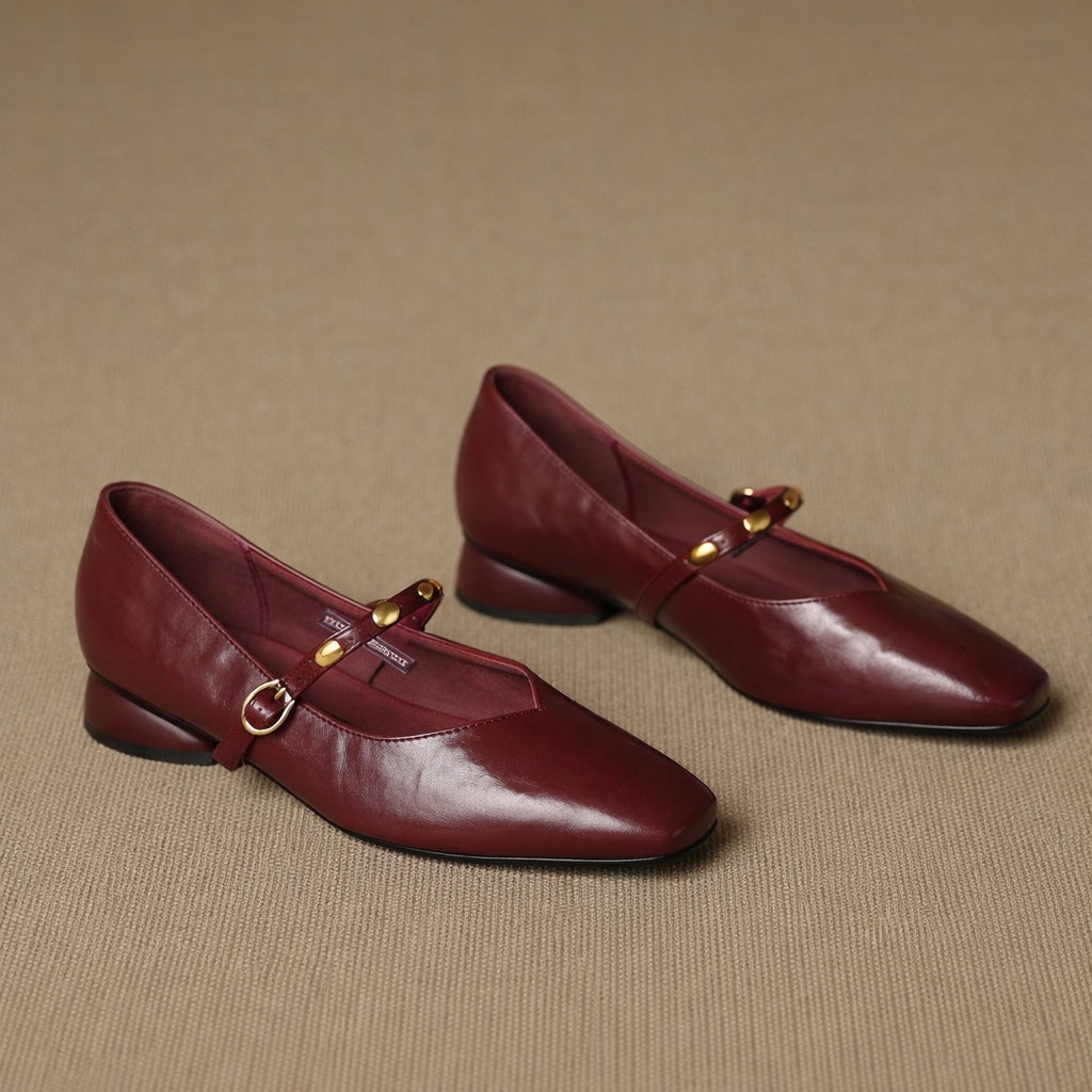 Zyra |  Leather Flats