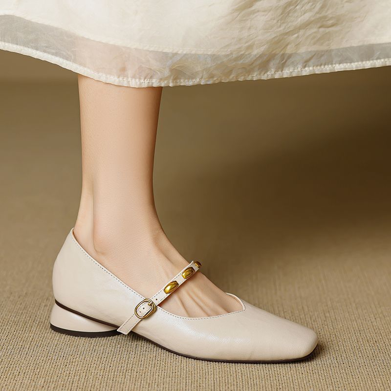 Zyra |  Leather Flats