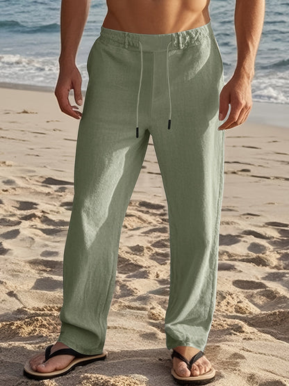 Pantaloni Di Lino Da Uomo