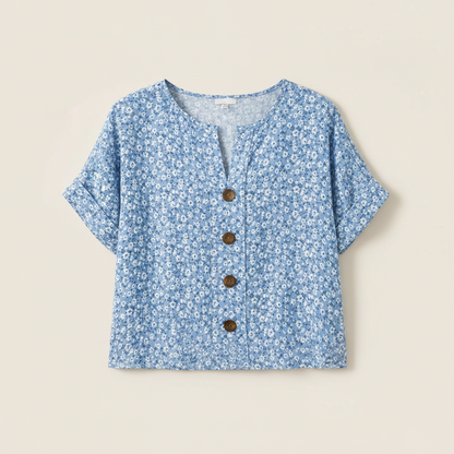 ELEGANTE CAMICETTA FLOREALE DA DONNA