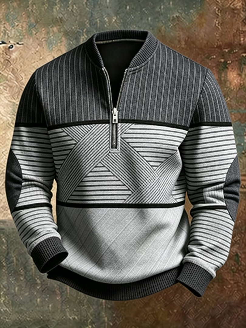 Viktor | Stylish Men's Sweater with Half Zip