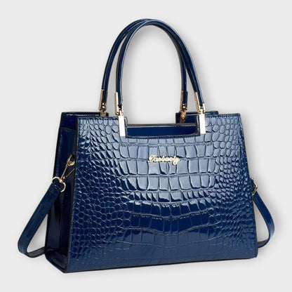Maison Verdelle - Borsa a mano con motivo coccodrillo