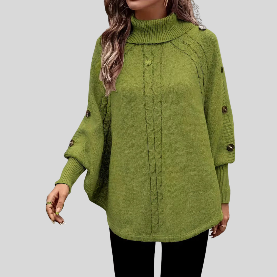 Apricot Cable Knit Sweater
