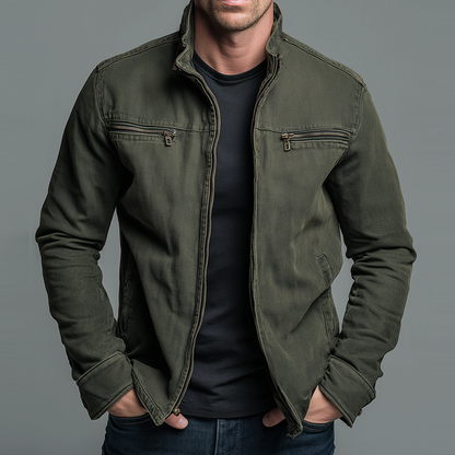 Giacca Vintage in Cotone on chiusura a zip