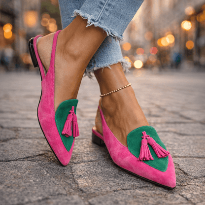 Eliza | Sandali con cinturini e nappine