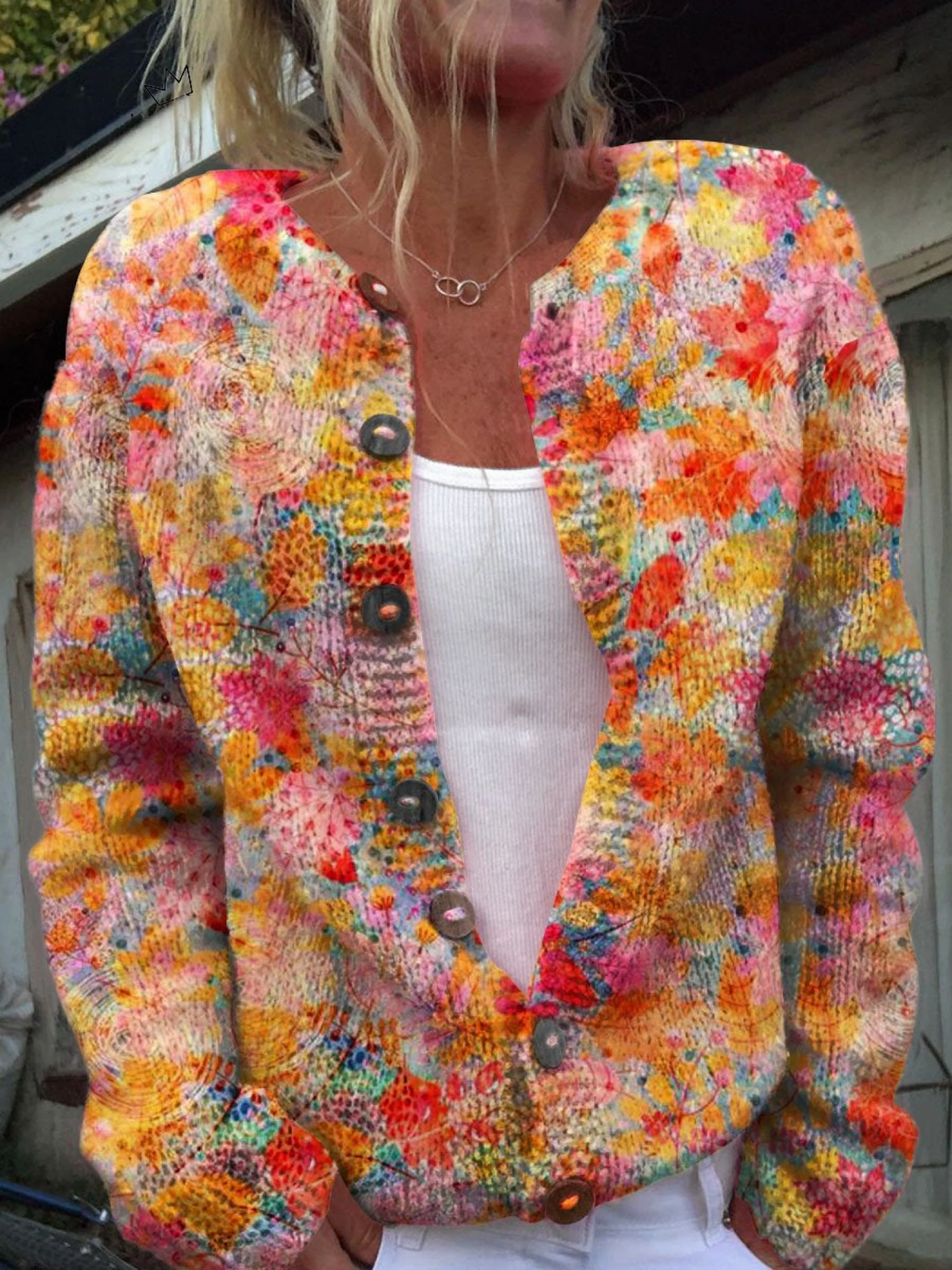 Helena™ | Cardigan vintage lavorato a maglia