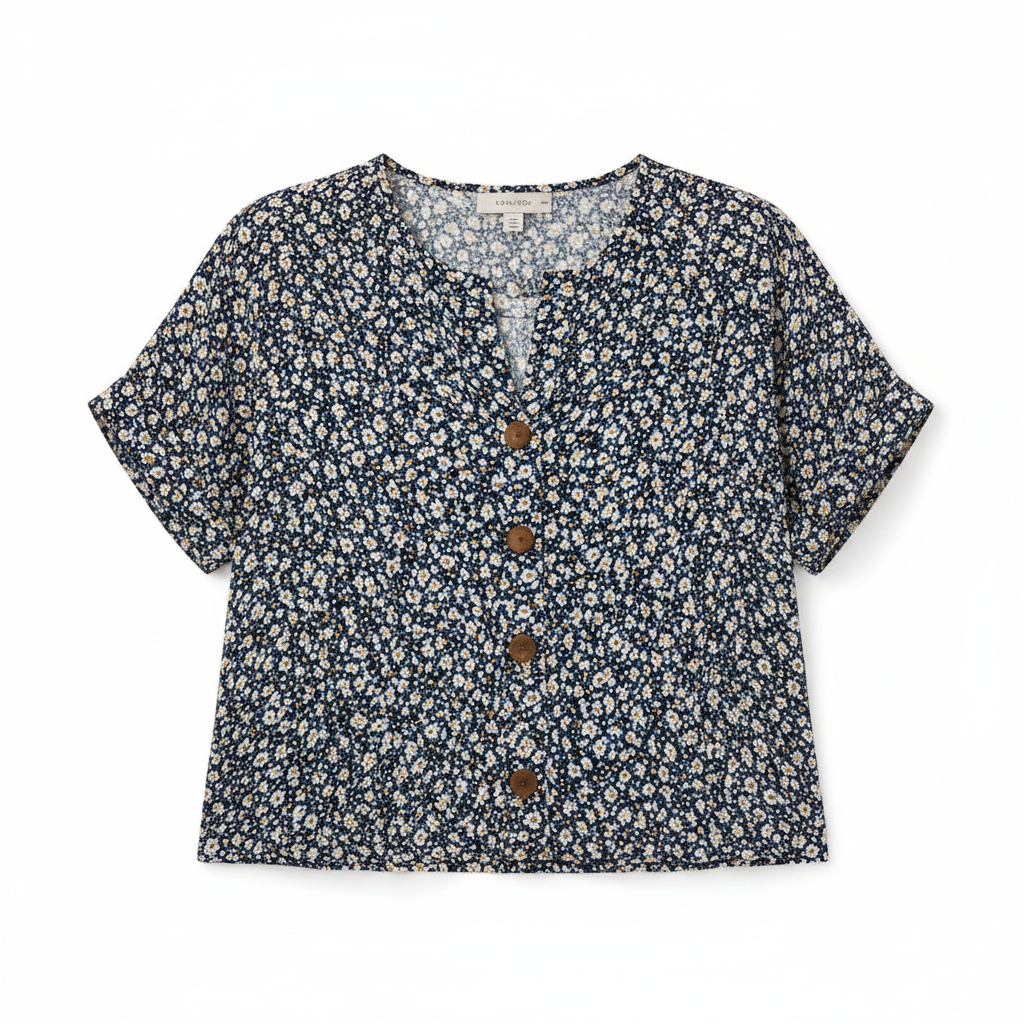 ELEGANTE CAMICETTA FLOREALE DA DONNA