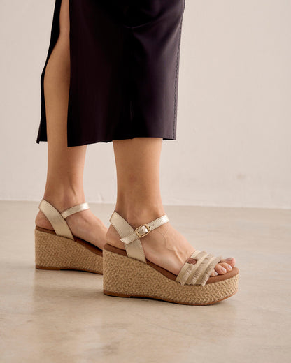 Sandali Eleganti D'oro