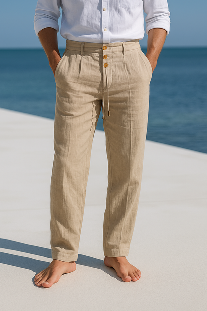 MATTEO | PANTALONI ESTIVI IN LINO LEGGERO
