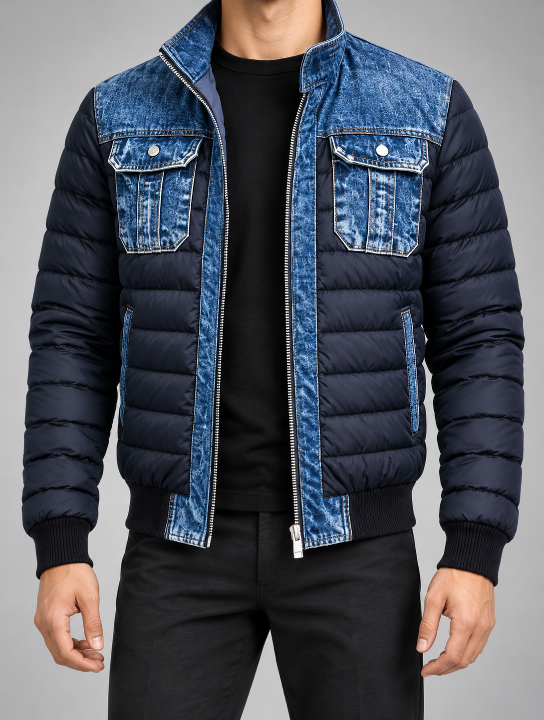 Rupert | Quilted Denim Jacket