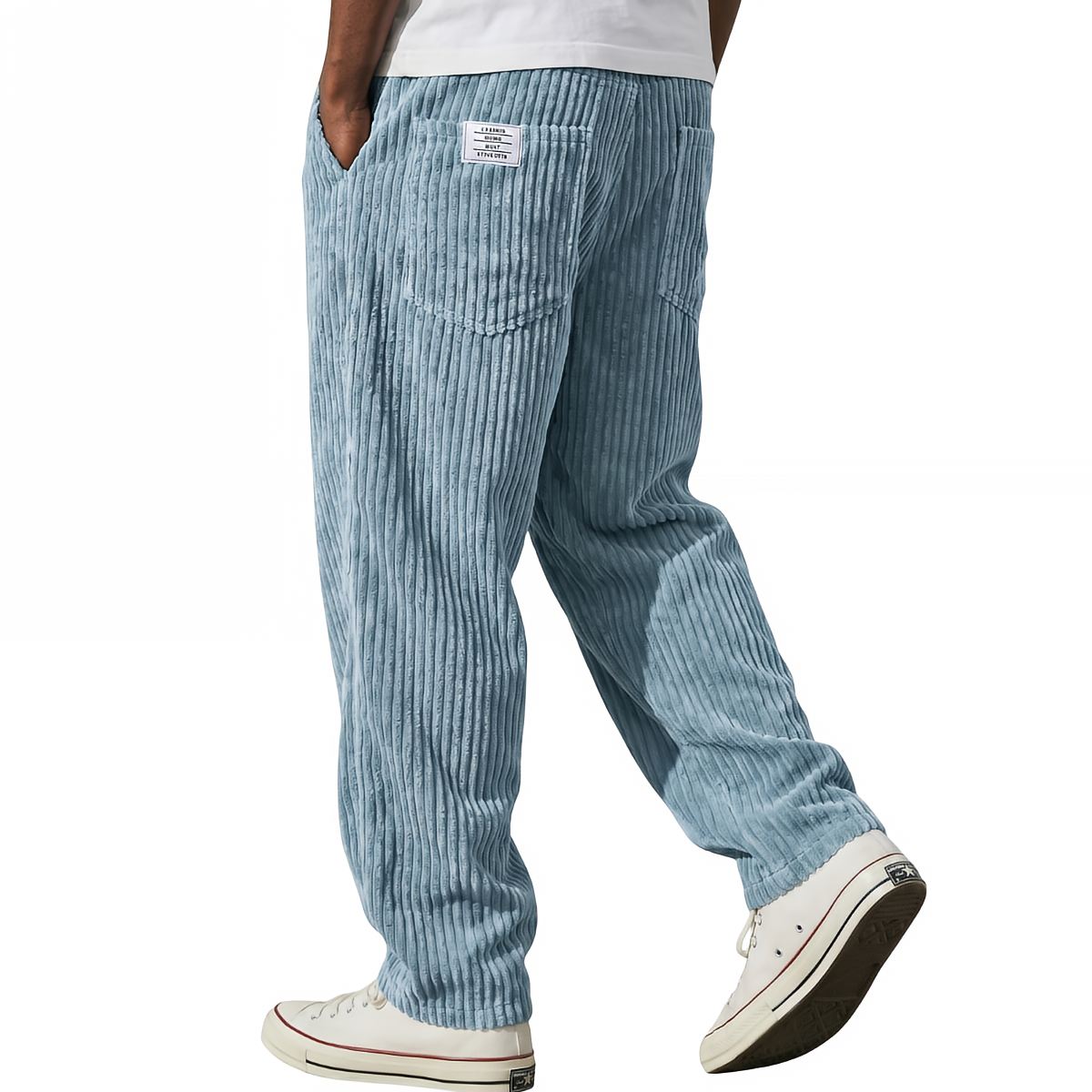 Men's Trousers | Corduroy trousers with elastic waist