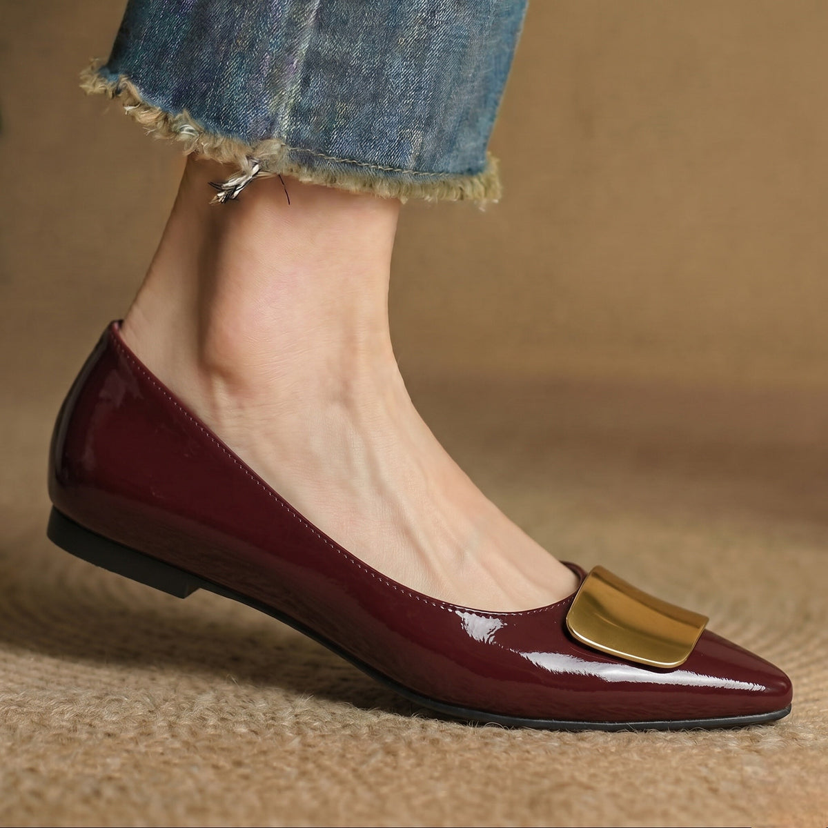 Lorea |  Leather Flats