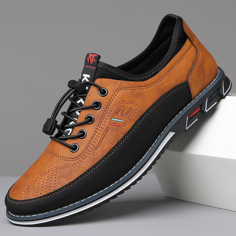 Comfortable leather slip-on shoes