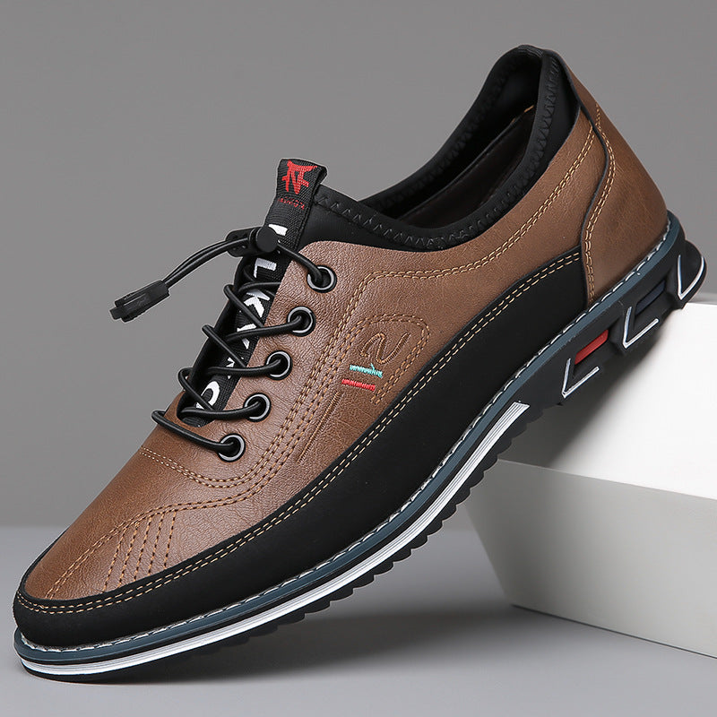 Comfortable leather slip-on shoes