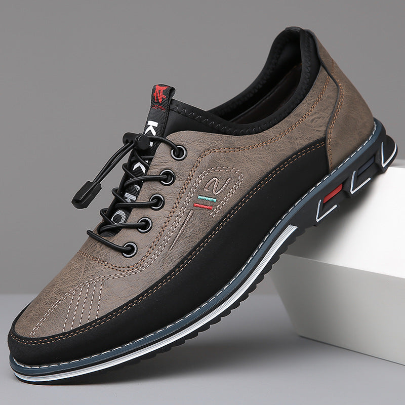 Comfortable leather slip-on shoes