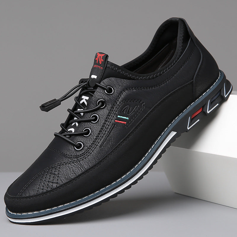 Comfortable leather slip-on shoes