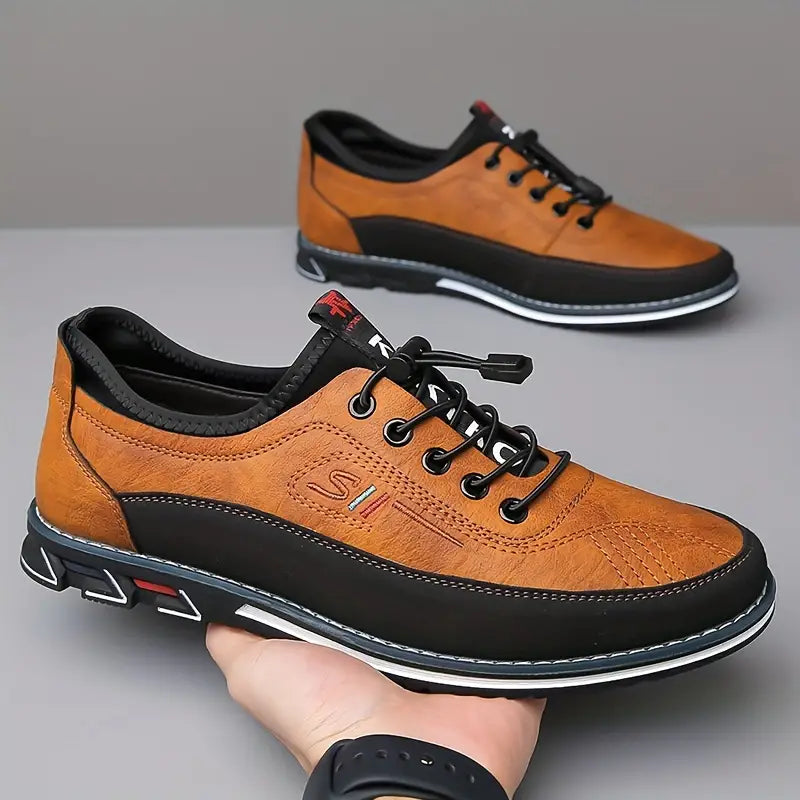 Comfortable leather slip-on shoes