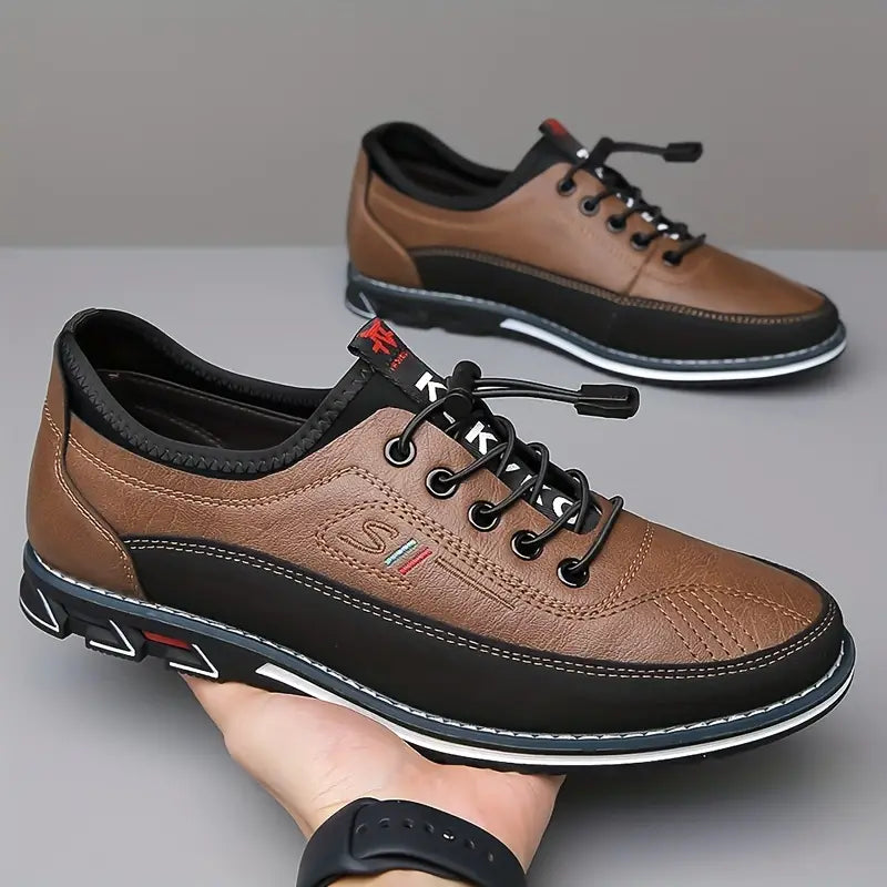 Comfortable leather slip-on shoes