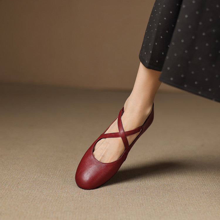 Zeor |  Leather Flats