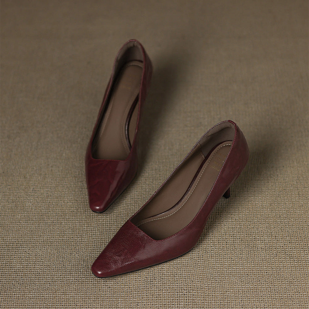 Zala |  Leather Heels