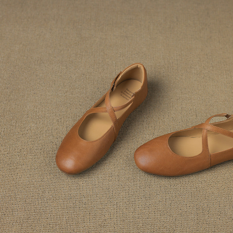 Zeor |  Leather Flats