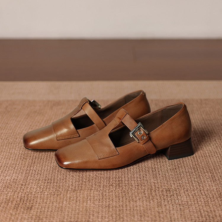 Veyra |  Leather Heels