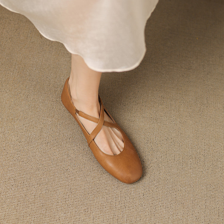 Zeor |  Leather Flats